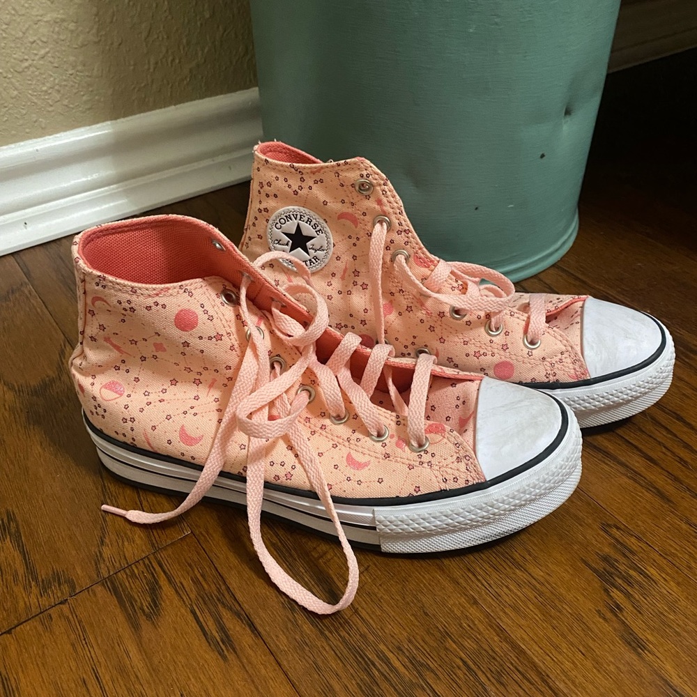 Big Kids Constellations High Top Converse Size 5